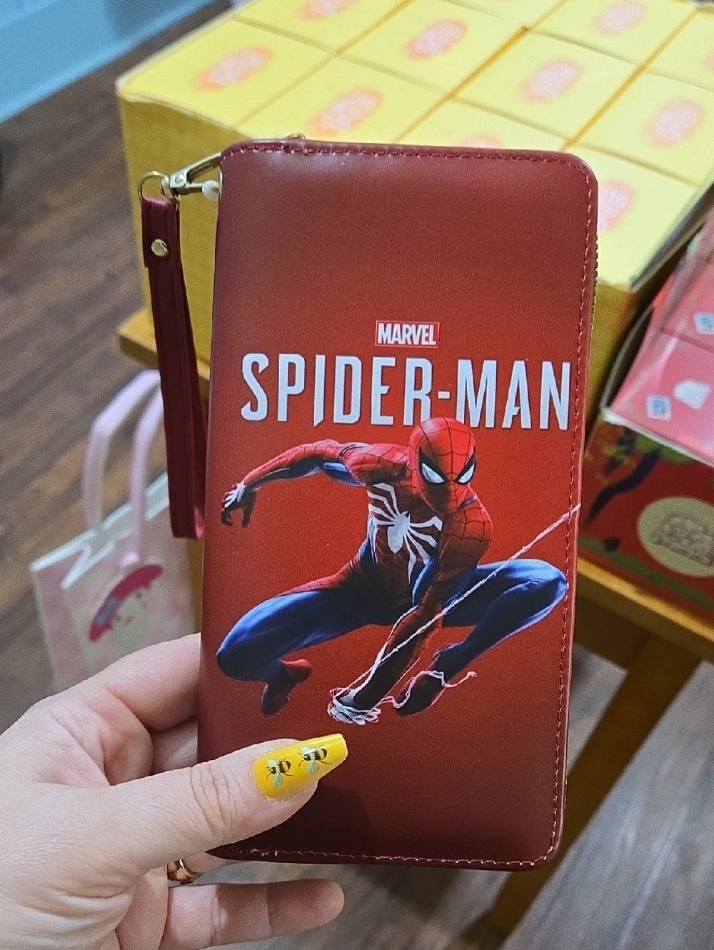 Marvel Spider-Man Red and Blue Zip Wallet